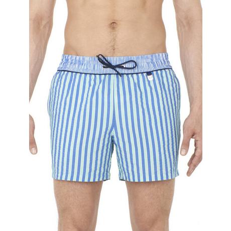 HOM Beach Boxer Gestreifte Badehose  