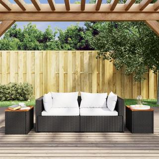 VidaXL Table d'appoint de jardin rotin synthétique  