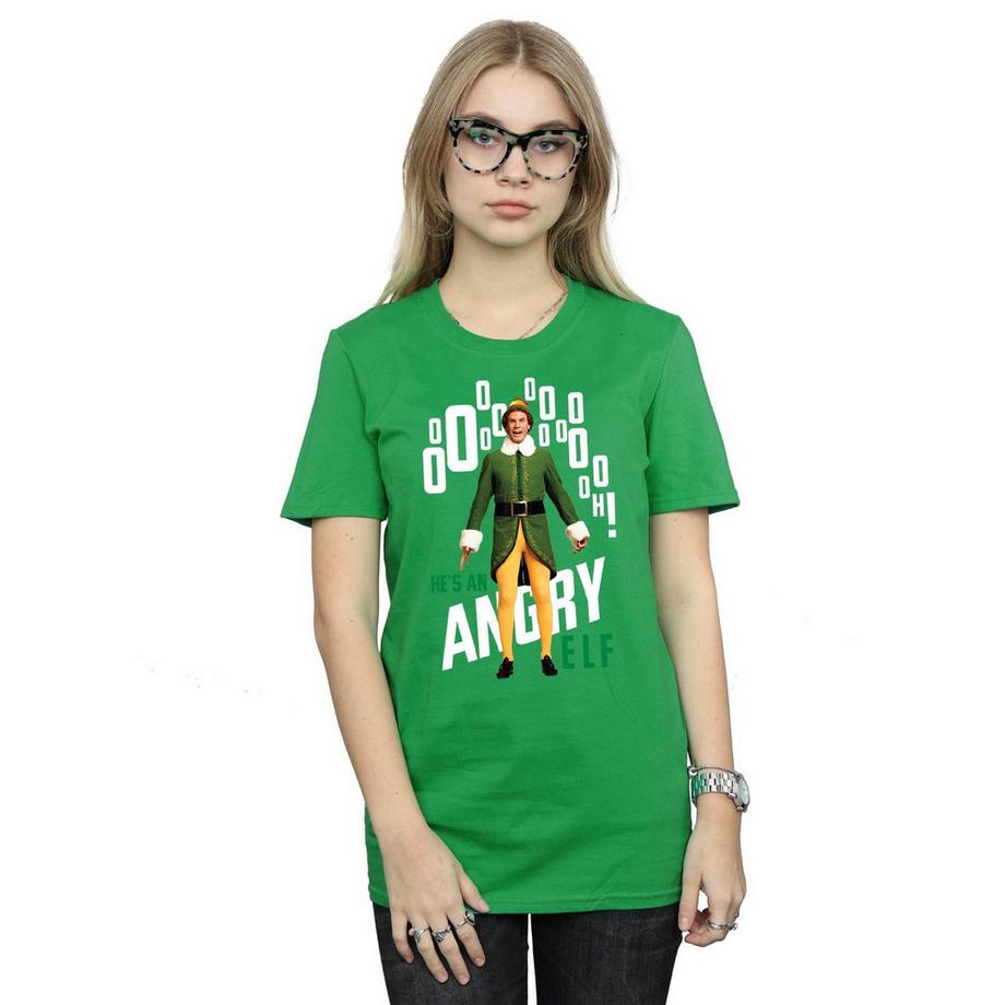 Elf Angry Grafikdruck T-Shirt  