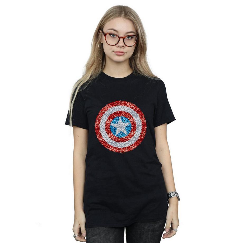 MARVEL Captain America Pixel Shield T-Shirt  