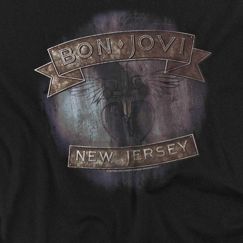 Bon Jovi T-Shirt Manches Longues New Jersey  