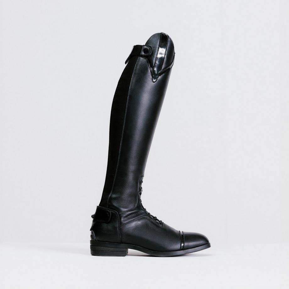 FOUGANZA  Bottes d'équitation femme cuir hautes 