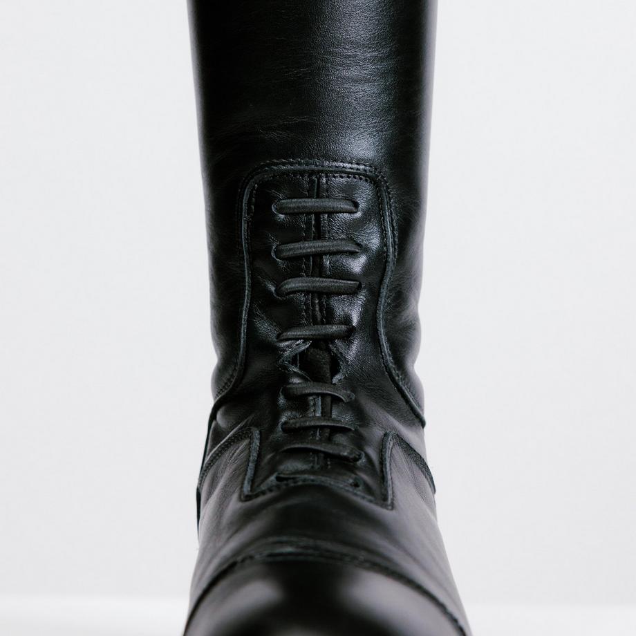 FOUGANZA Bottes d'équitation hautes en cuir  