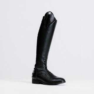 FOUGANZA  Bottes d'équitation femme cuir hautes 