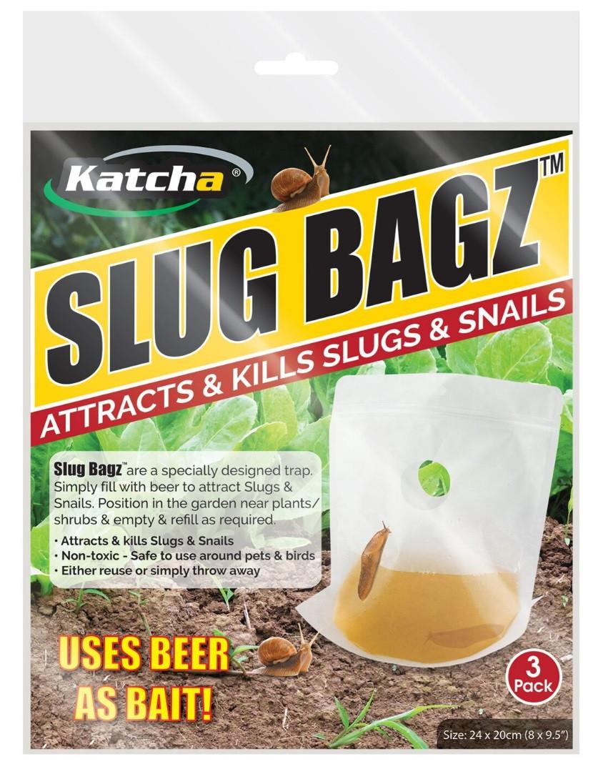 Katcha Wiederverwendbare Schneckenfalle Slug Bagz 3er Pack  