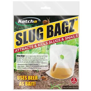 Katcha Piège à limaces réutilisable Slug Bagz, paquet de 3  