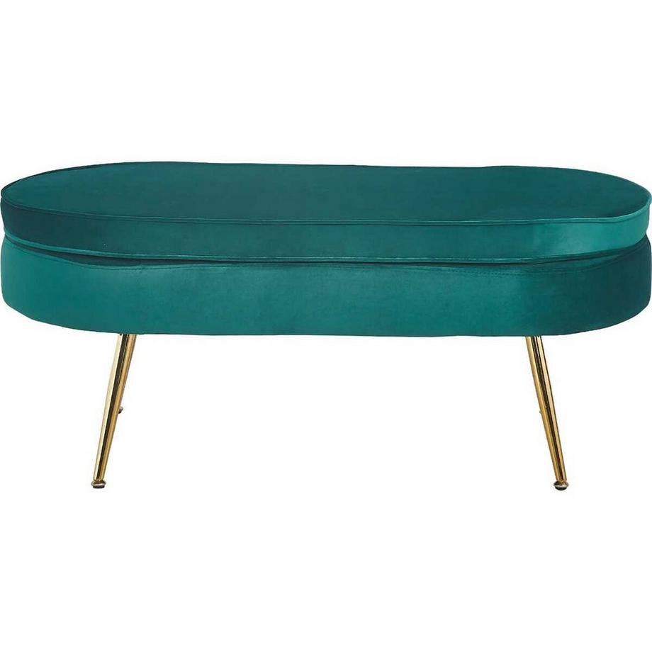 Sitzpouf oval Samt