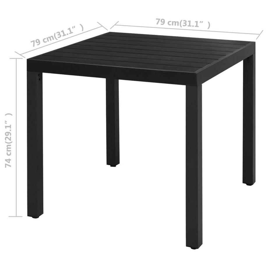 VidaXL Ensemble à manger pvc  