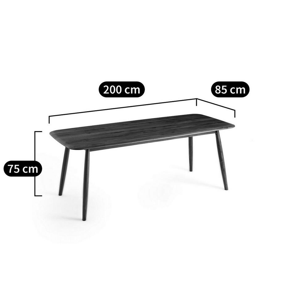 AM.PM Table à manger noyer massif Comoé  