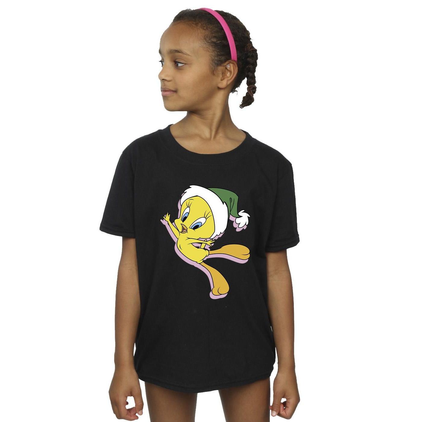 LOONEY TUNES  Tweety Christmas Hat TShirt 