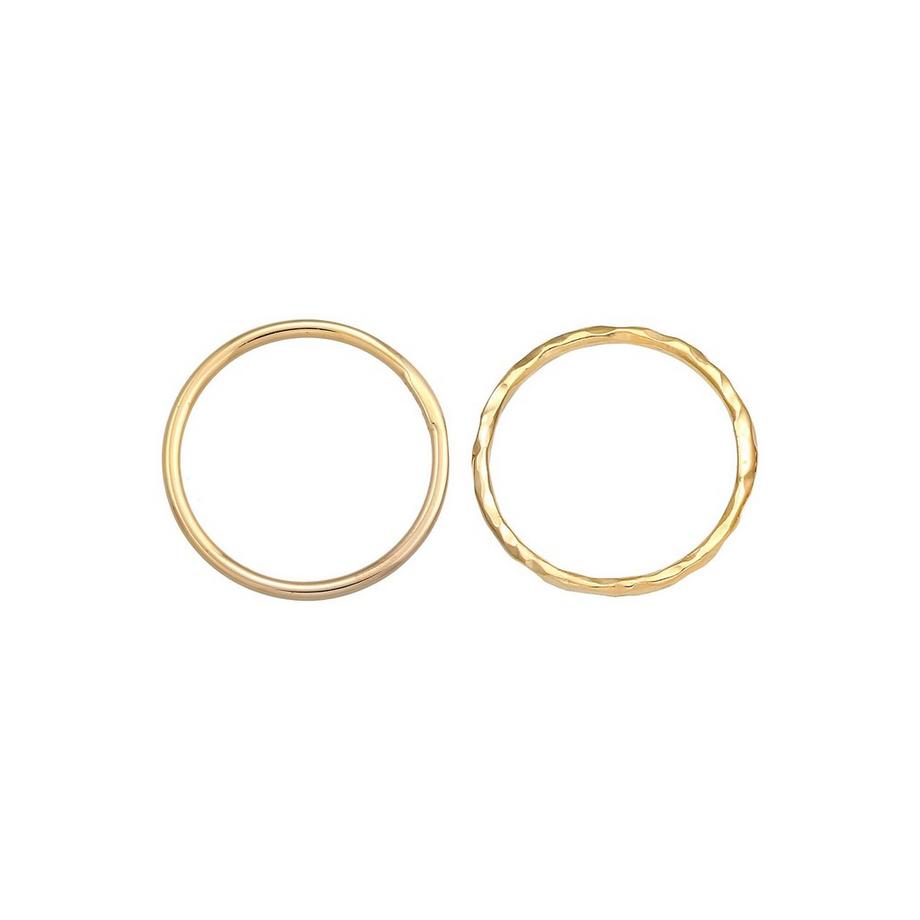 Elli  Ring Elli Ring Stapelringe Stacking Bandring 2Er Set 925 Silber 