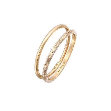 Elli  Bague Elli Ring Stapelringe Stacking Bandring 2Er Set 925 Silber 