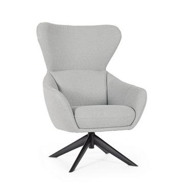 Fauteuil pivotant Hailey gris