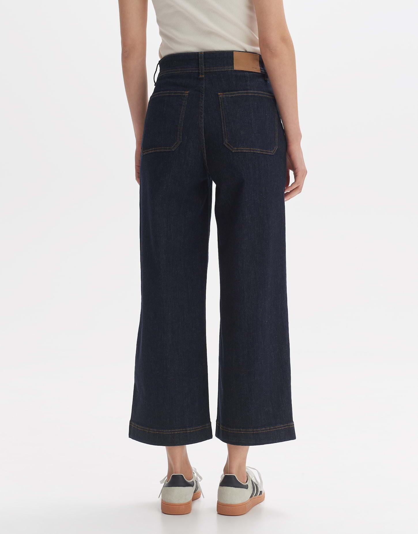 OPUS  Wide Cropped Jeans Macona blue 
