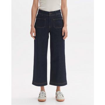 Wide Cropped Jeans Macona blue