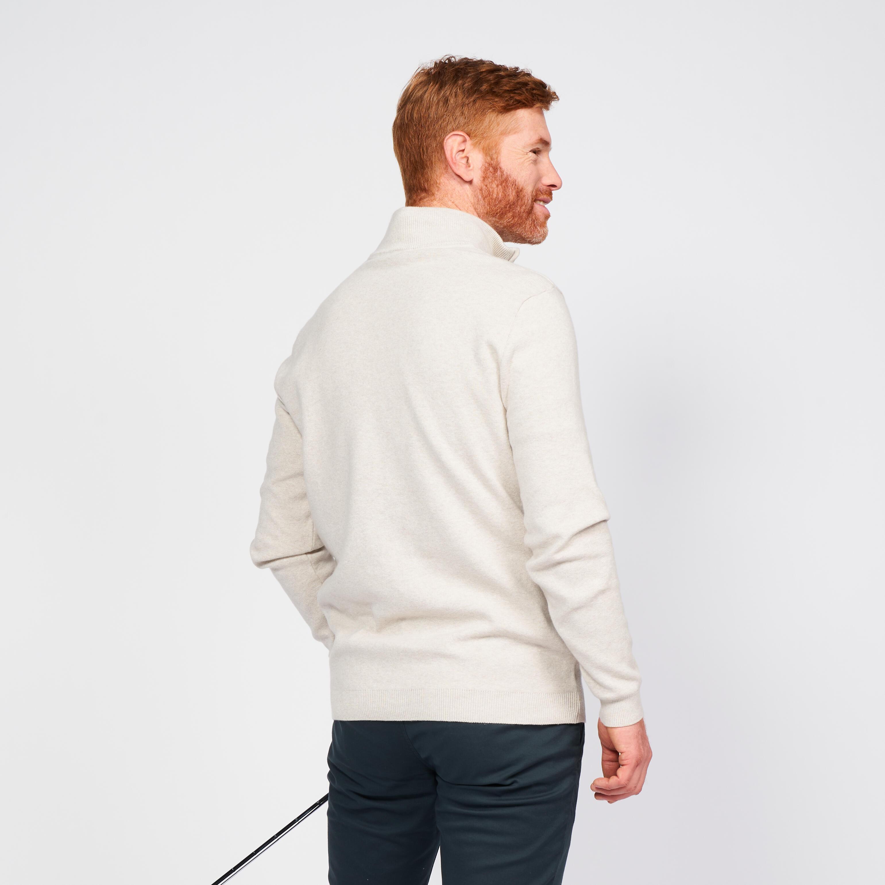 INESIS  Pullover uomo golf mezza zip cotone 