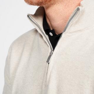 INESIS  Pullover uomo golf mezza zip cotone 