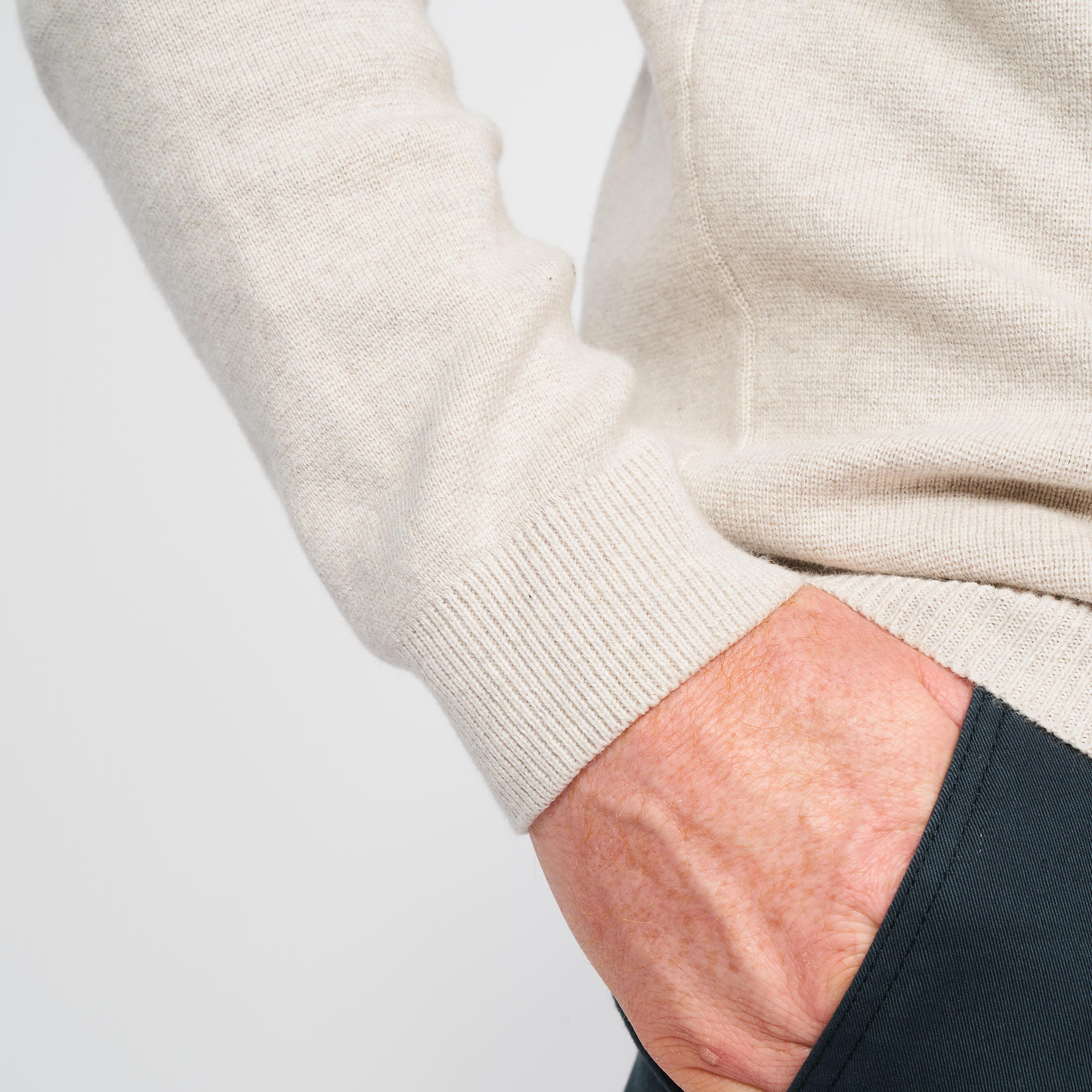 INESIS  Pullover uomo golf mezza zip cotone 