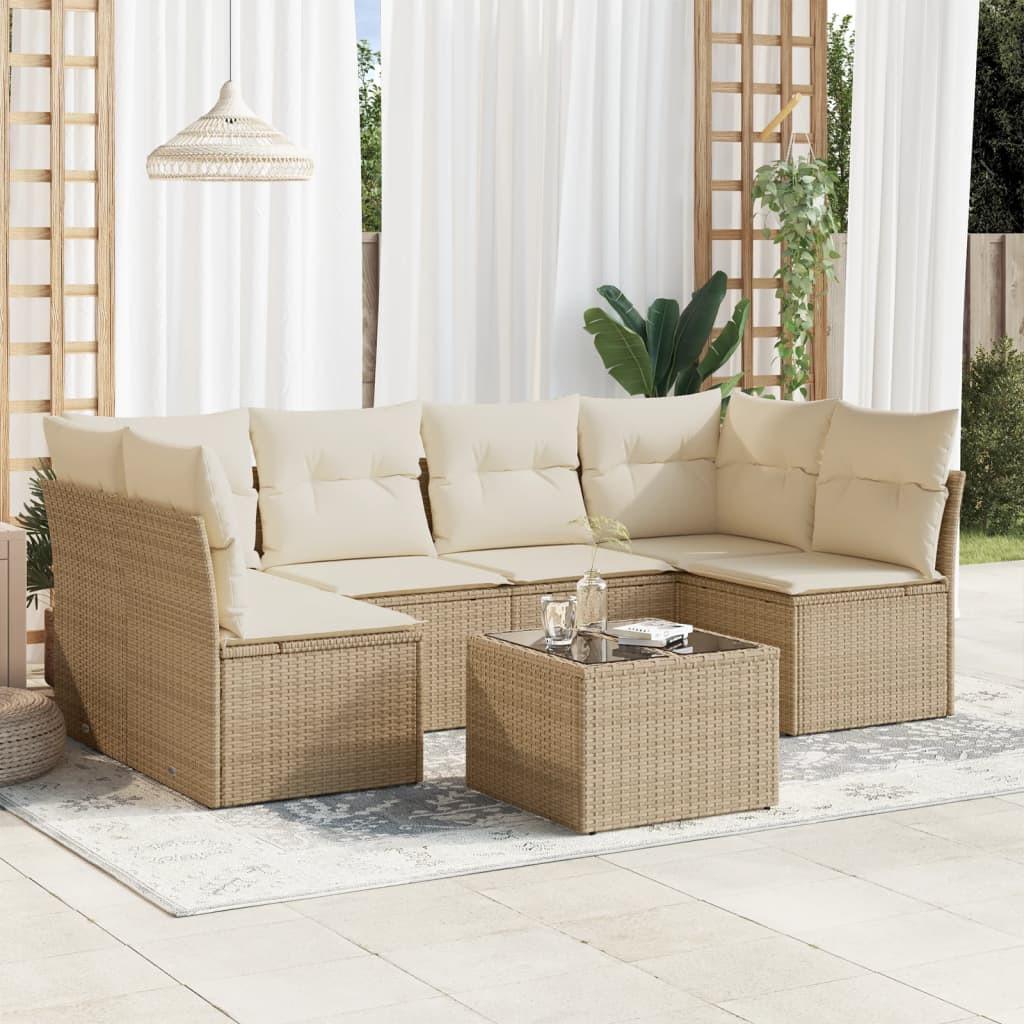 VidaXL set divano da giardino Polirattan  