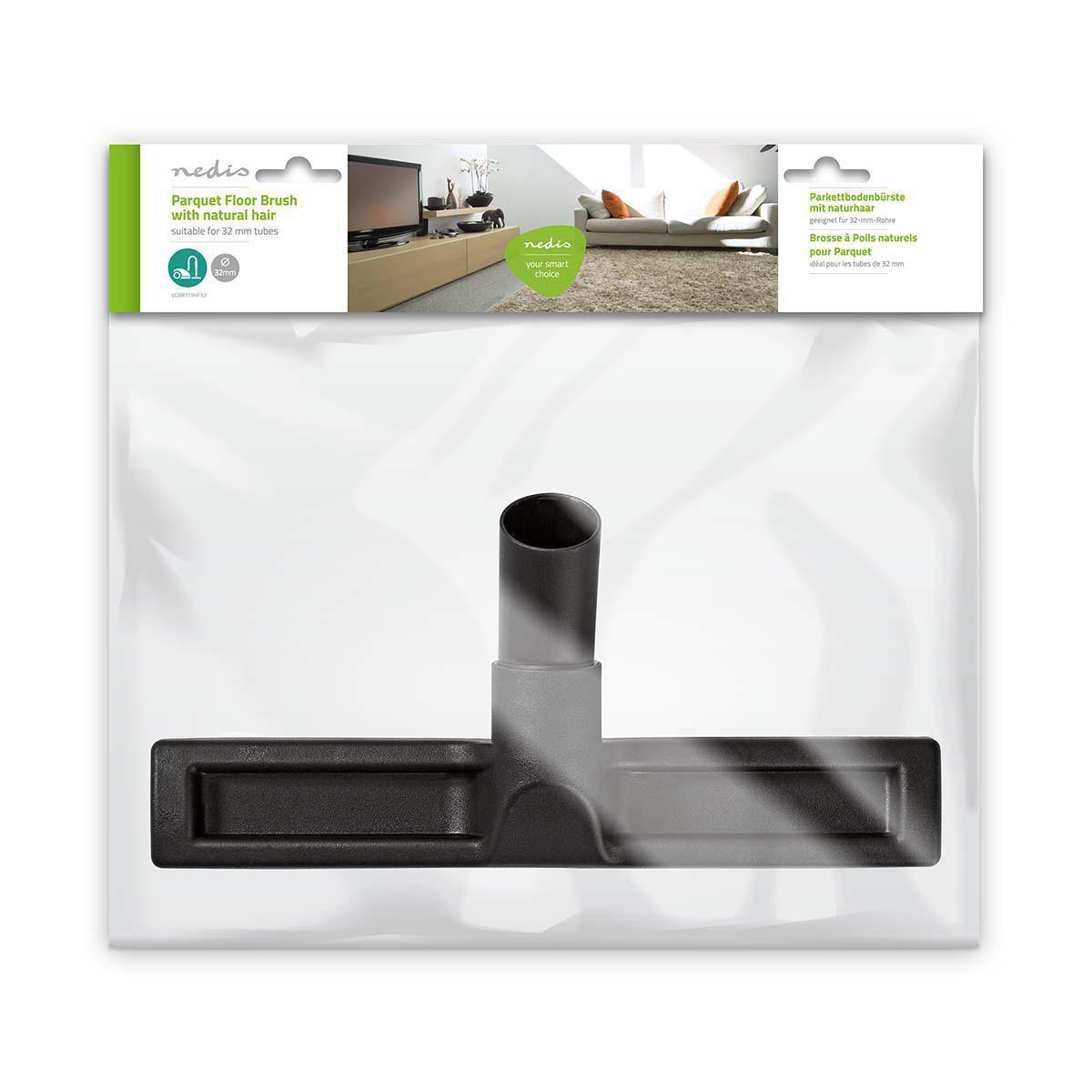 Nedis Buse parquet | Cheveux naturels | Remplacement pour : A.E.G. / Electrolux / Fam / Holland Electro / Nilfisk / Numatic / Philips.  