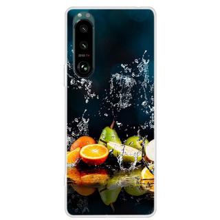 Cover-Discount  Xperia 5 III - Custodia in gomma siliconica morbida Fruits 