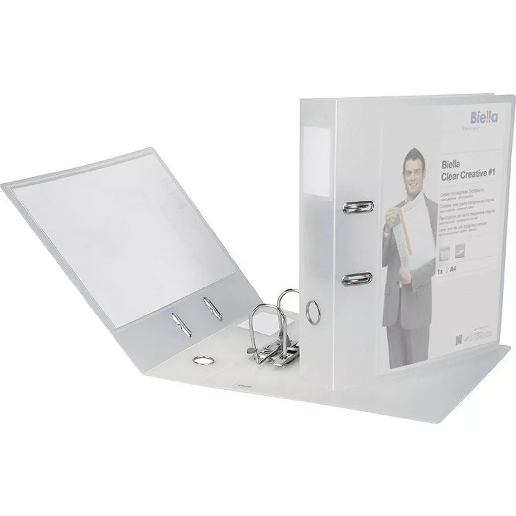 Biella – Ordner Clear Creative#1 7cm A4, 21cm, Transparent