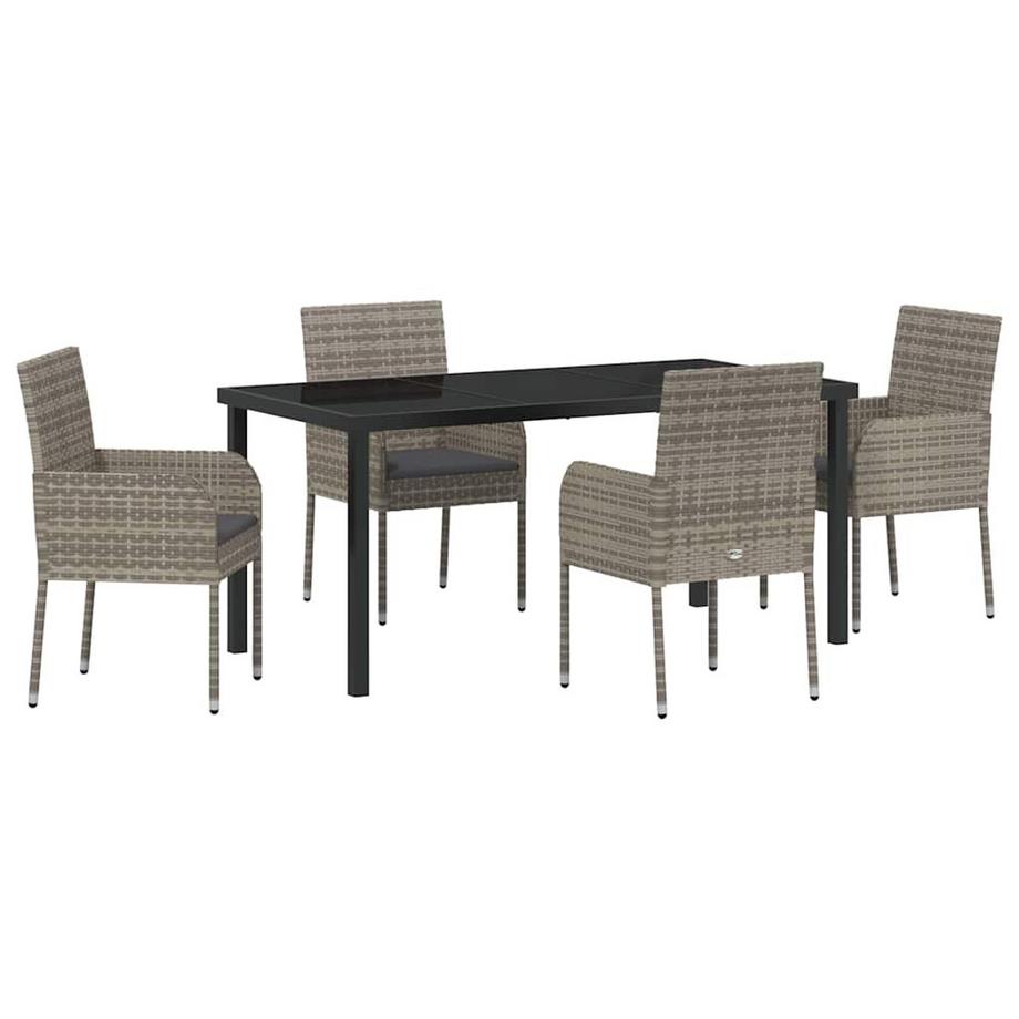 Ensemble de salle à manger pour jardin poly rattan