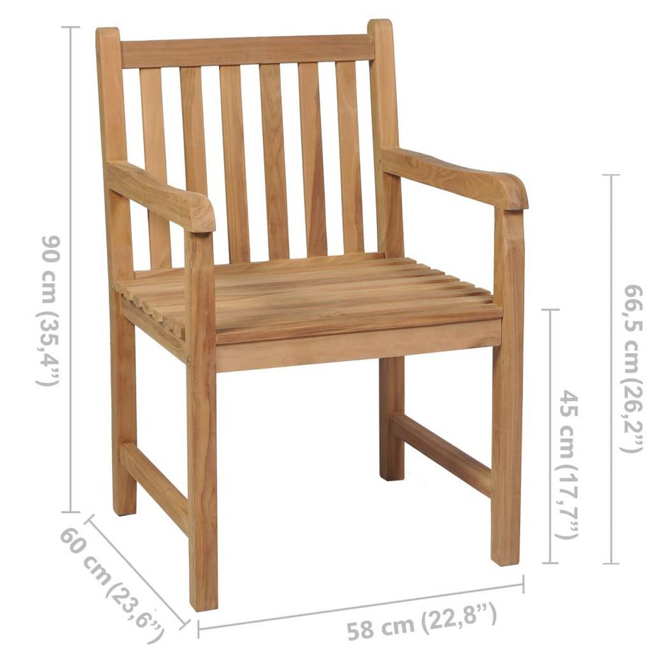 VidaXL Gartenstuhl holz  