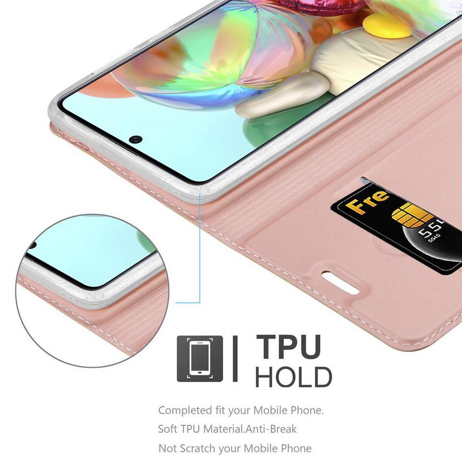 Cadorabo  Hülle für Samsung Galaxy A71 5G Magnetverschluss, Kartenfach 