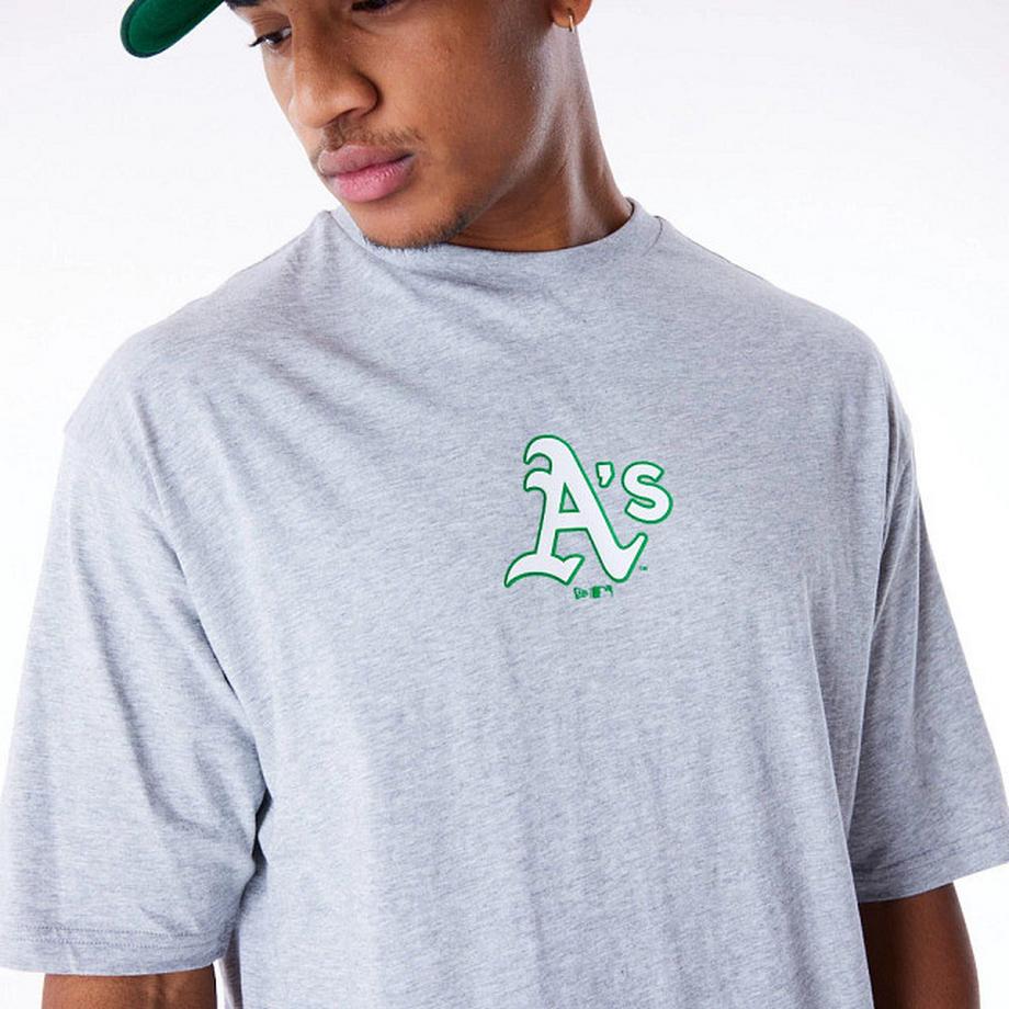 NEW ERA  oversized t-shirt oakand athetics mb word series 