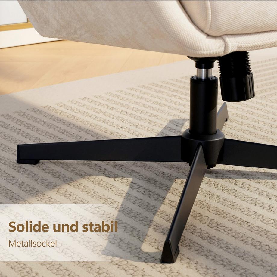HOMCOM Relaxsessel mit Hocker  