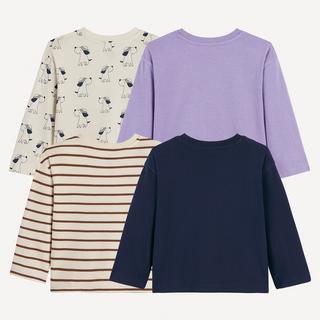 La Redoute Collections  4er-Pack Langarmshirts 