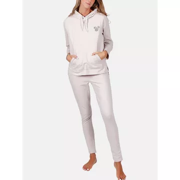 Schlafanzug Innenbekleidung Leggings Sweat Kapuze Minnie Soft Disney