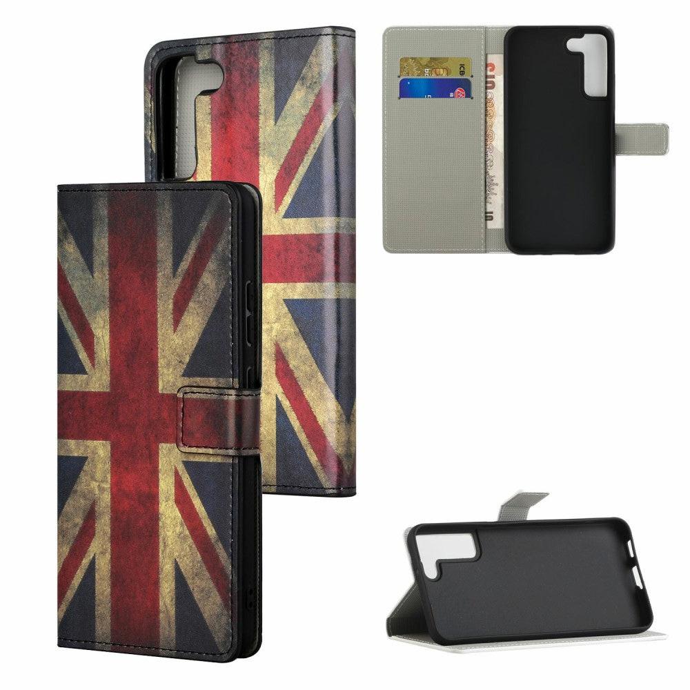 Cover-Discount  Galaxy S22 - Custodia in pelle US Flag 