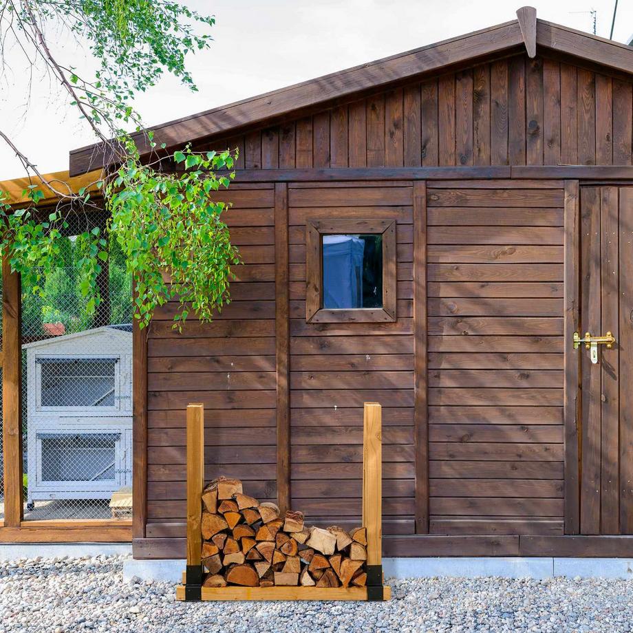 B2X Stapelbare Stützen aus Holz 2er Set  