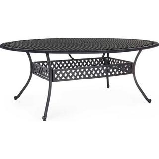 mutoni Table de jardin ovale Ivrea 200x152 anthracite  