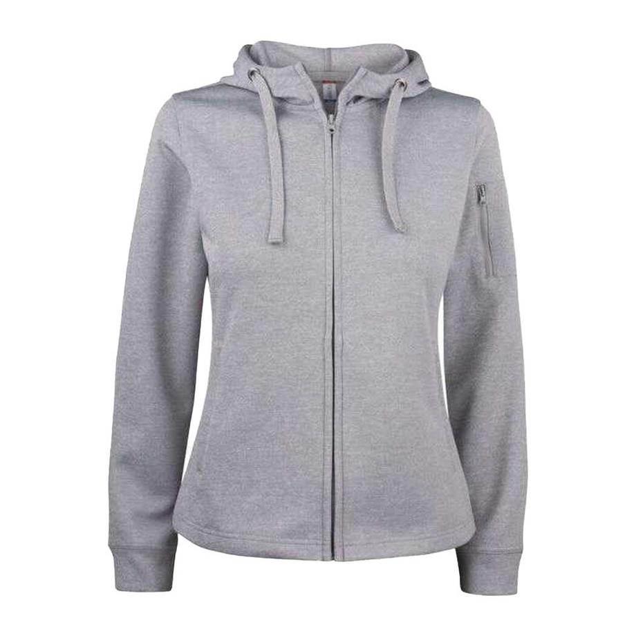 Basic Felpa Con Cappuccio E Zip Intera