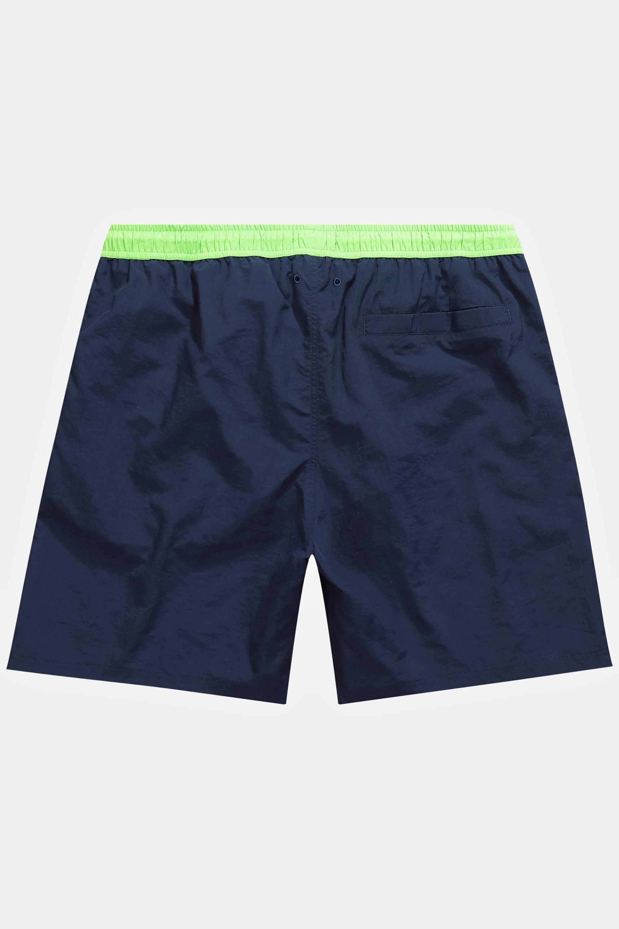 JP1880  Short de bain collection Beachwear. Taille élastique de couleur contrastante 