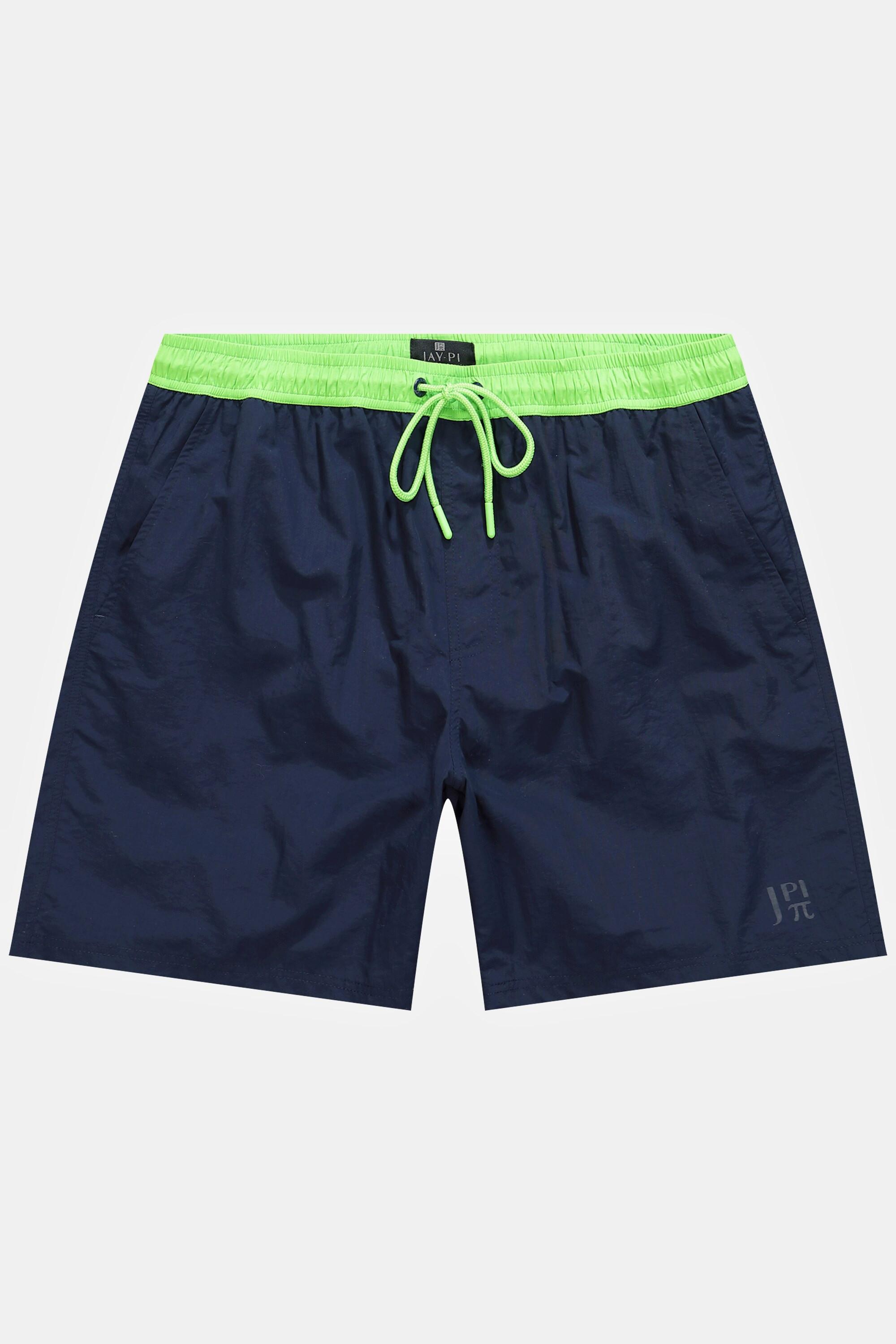 JP1880  Short de bain collection Beachwear. Taille élastique de couleur contrastante 