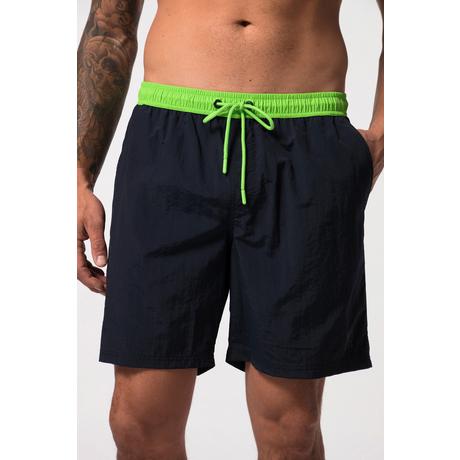 JP1880  Short de bain collection Beachwear. Taille élastique de couleur contrastante 