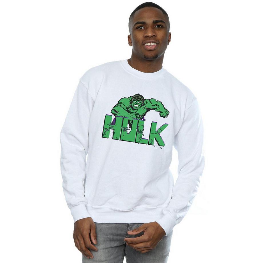 MARVEL Hulk Pixelated Logo Sweatshirt  