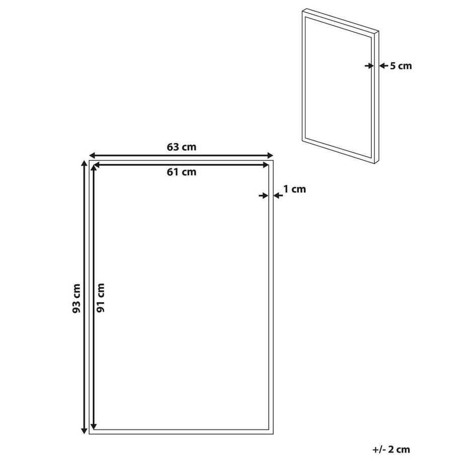 Beliani Stampa su tela en Tessuto Moderno RUFFANO  