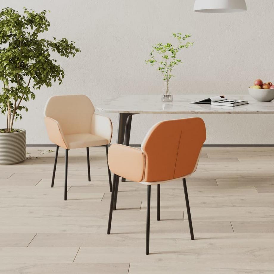 VidaXL Chaise de salle à manger tissu  