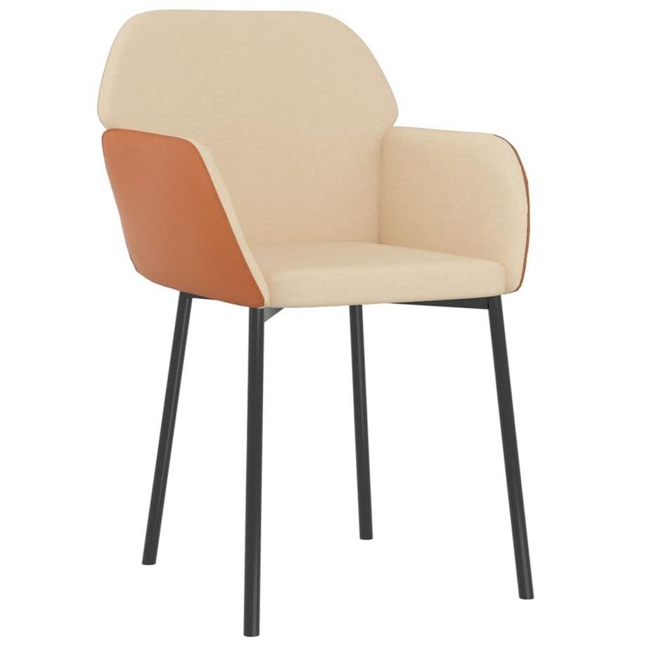 VidaXL Chaise de salle à manger tissu  