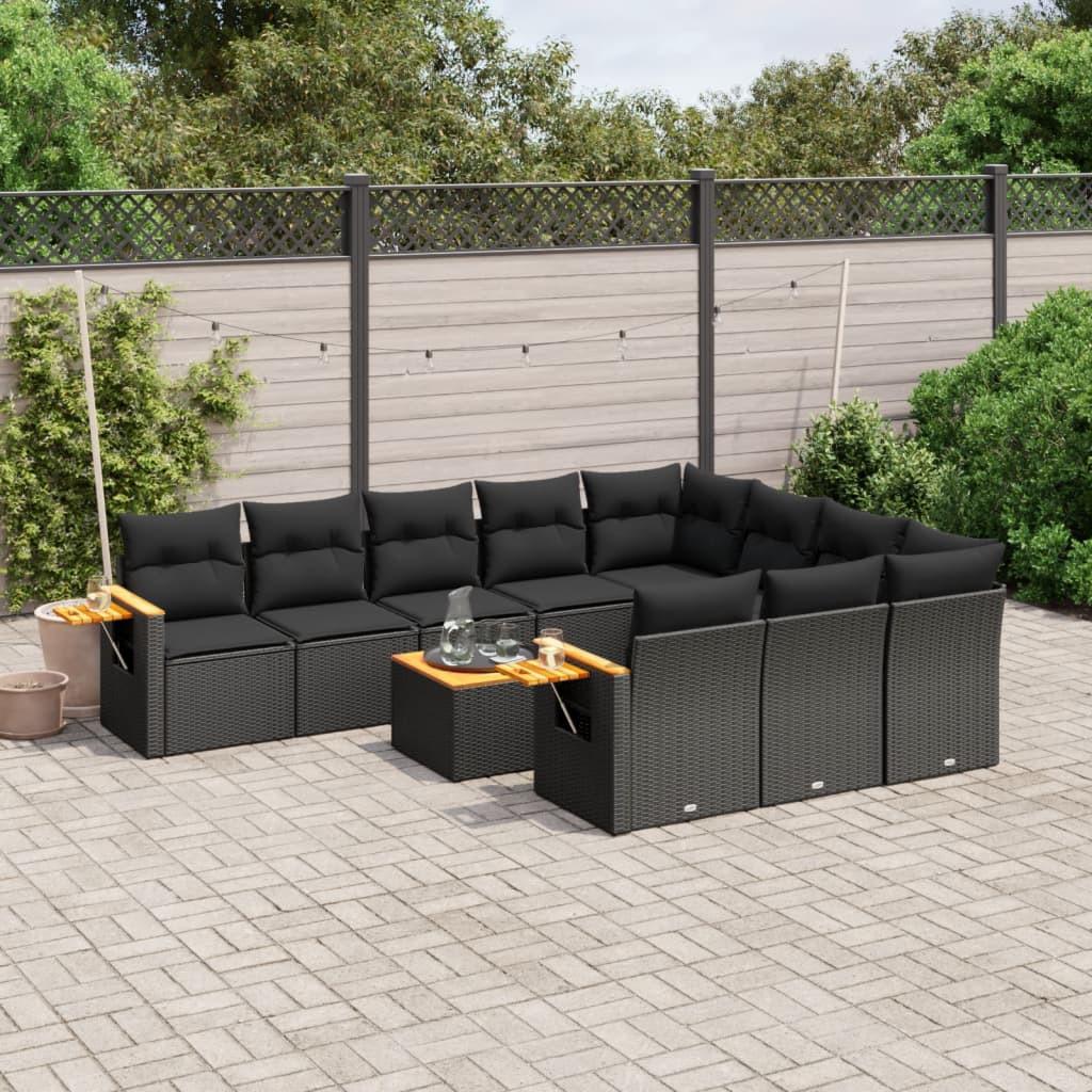 VidaXL set divano da giardino Polirattan  