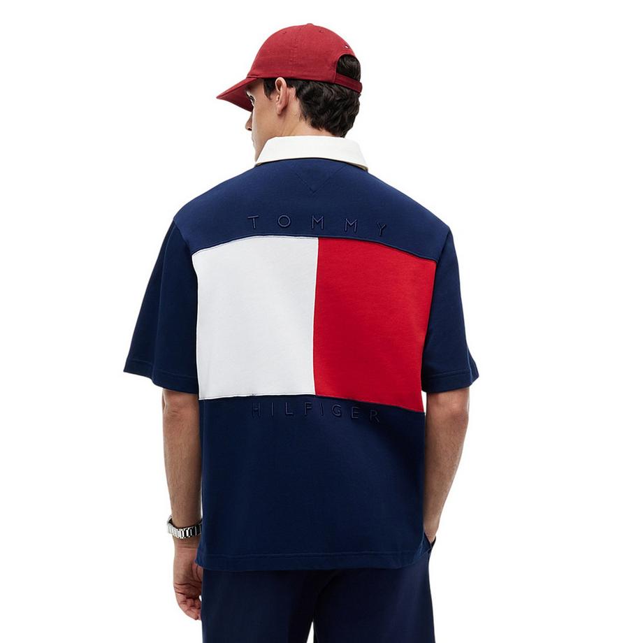 TOMMY HILFIGER  Polo Manches Courtes Motiftyle Drapeau 