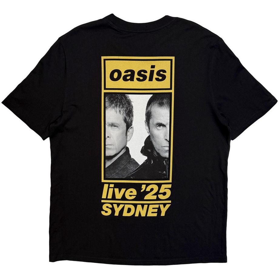 Oasis T-Shirt Live '25 Sydney avec Imprimé au Dos  