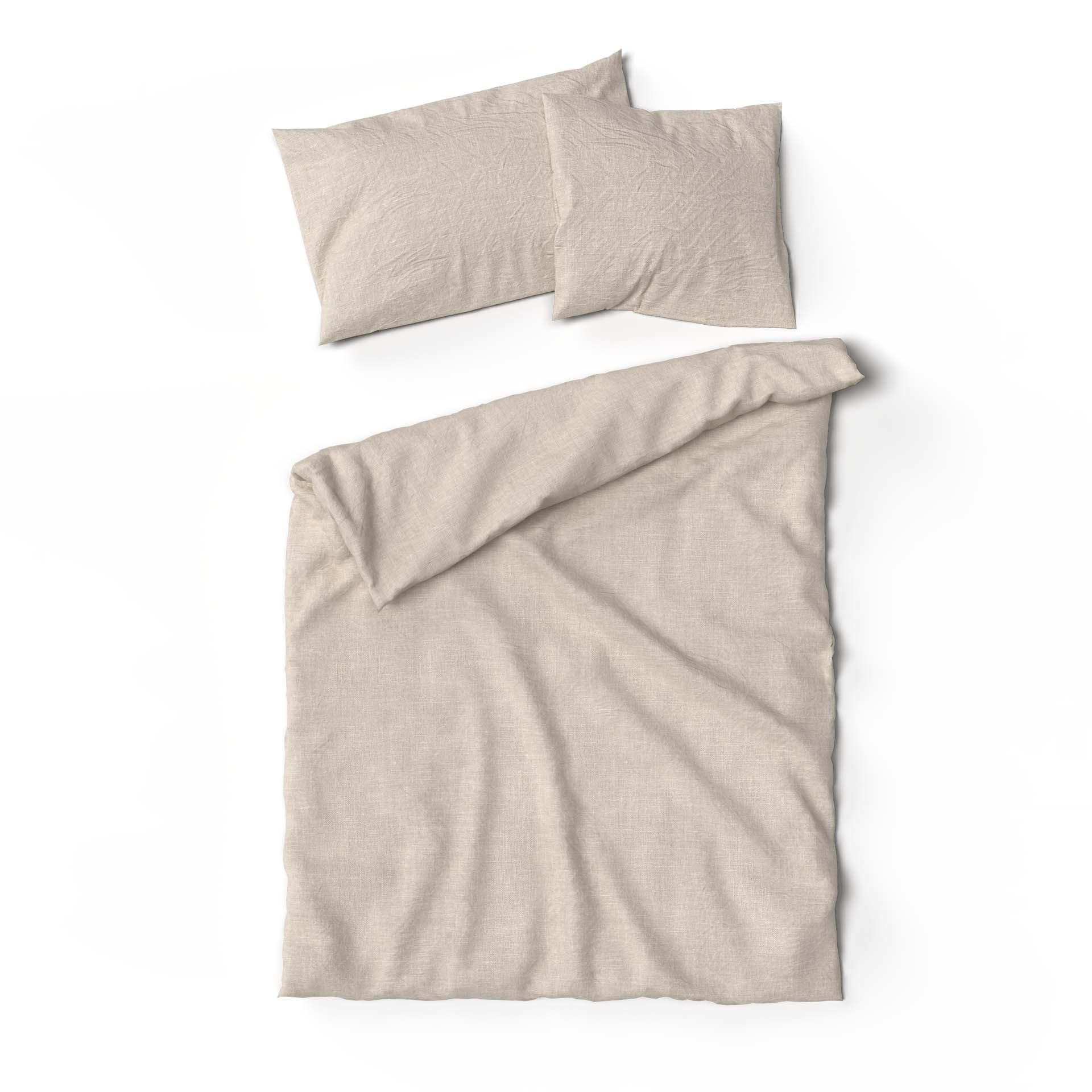 Lotus Bettwaren Biancheria da letto in lino tinta unita  