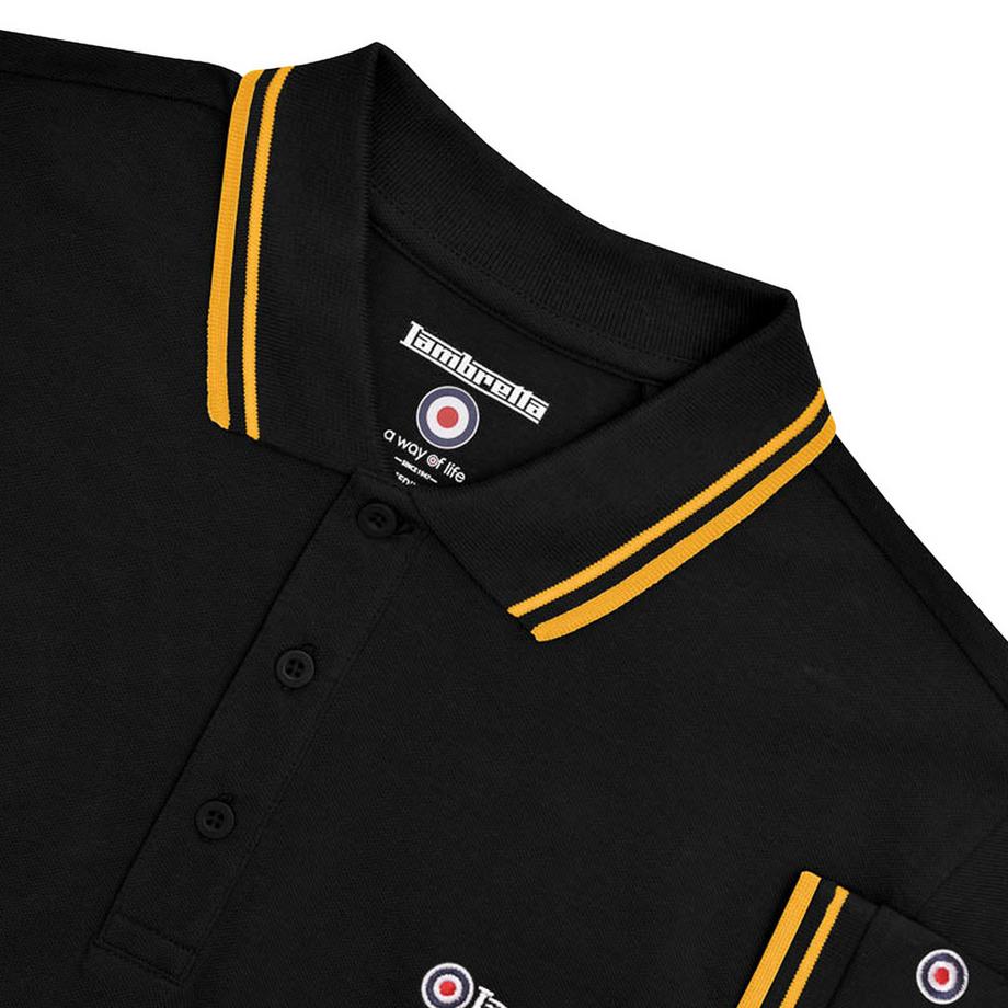 Lambretta  Maglietta Polo Grande E Alto Bordato 