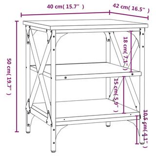 VidaXL Table d'appoint bois d'ingénierie  